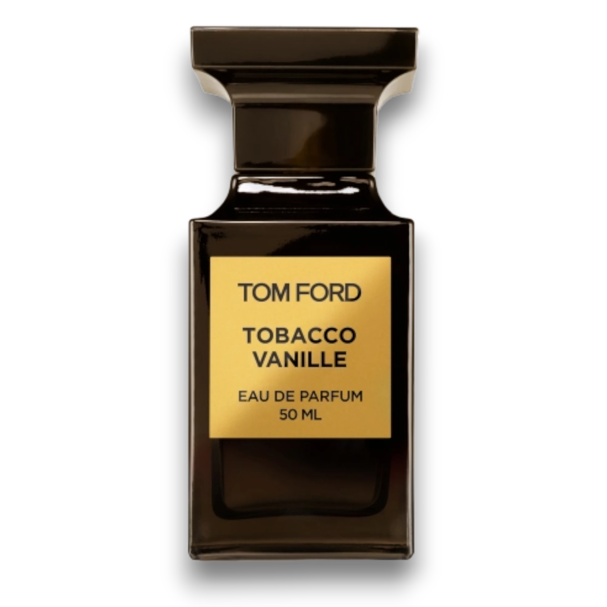 Ένα μαύρο μπουκάλι αρώματος του οίκου Tom Ford